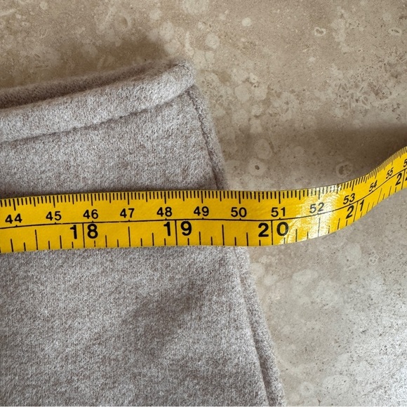 OGL Cashsoft Wool Like Flared Maxi Heather Oatmeal Beige Womens Size XL - Picture 9 of 13